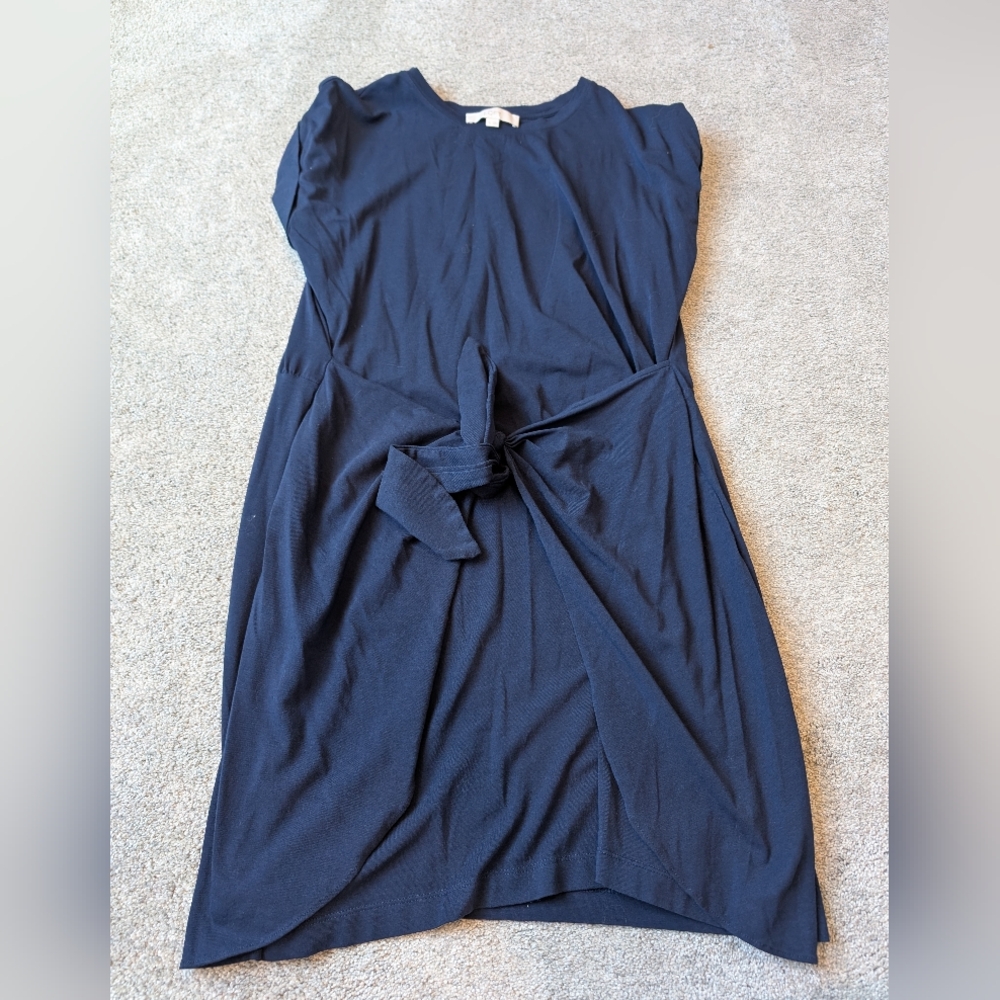 LOFT Dark Blue Midi Dress